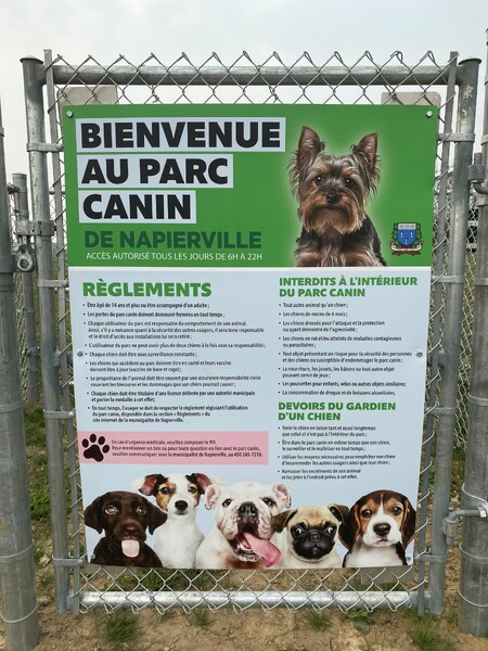 Mise en service du tout nouveau parc à chiens au parc Bissonnette